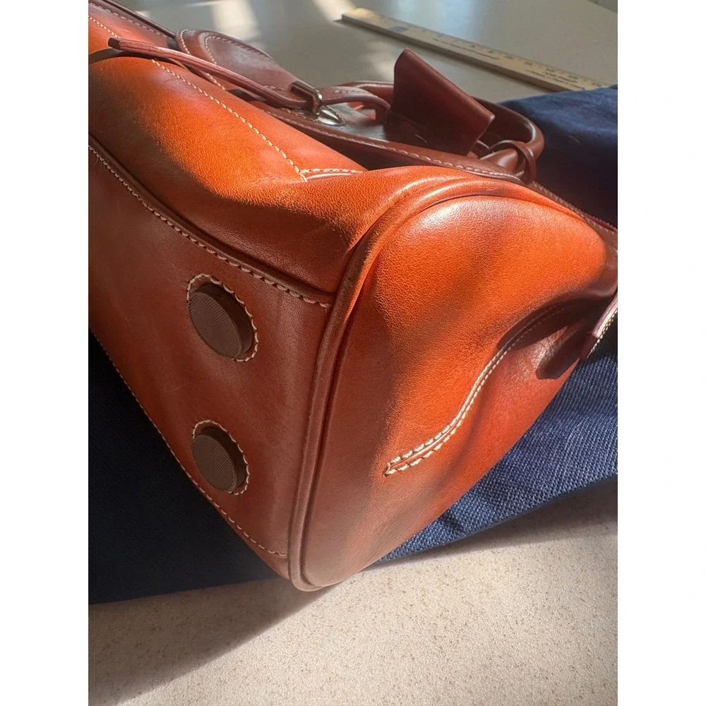 Dooney & Bourke Florentine Leather Satchel/Crossbody – British Tan‎